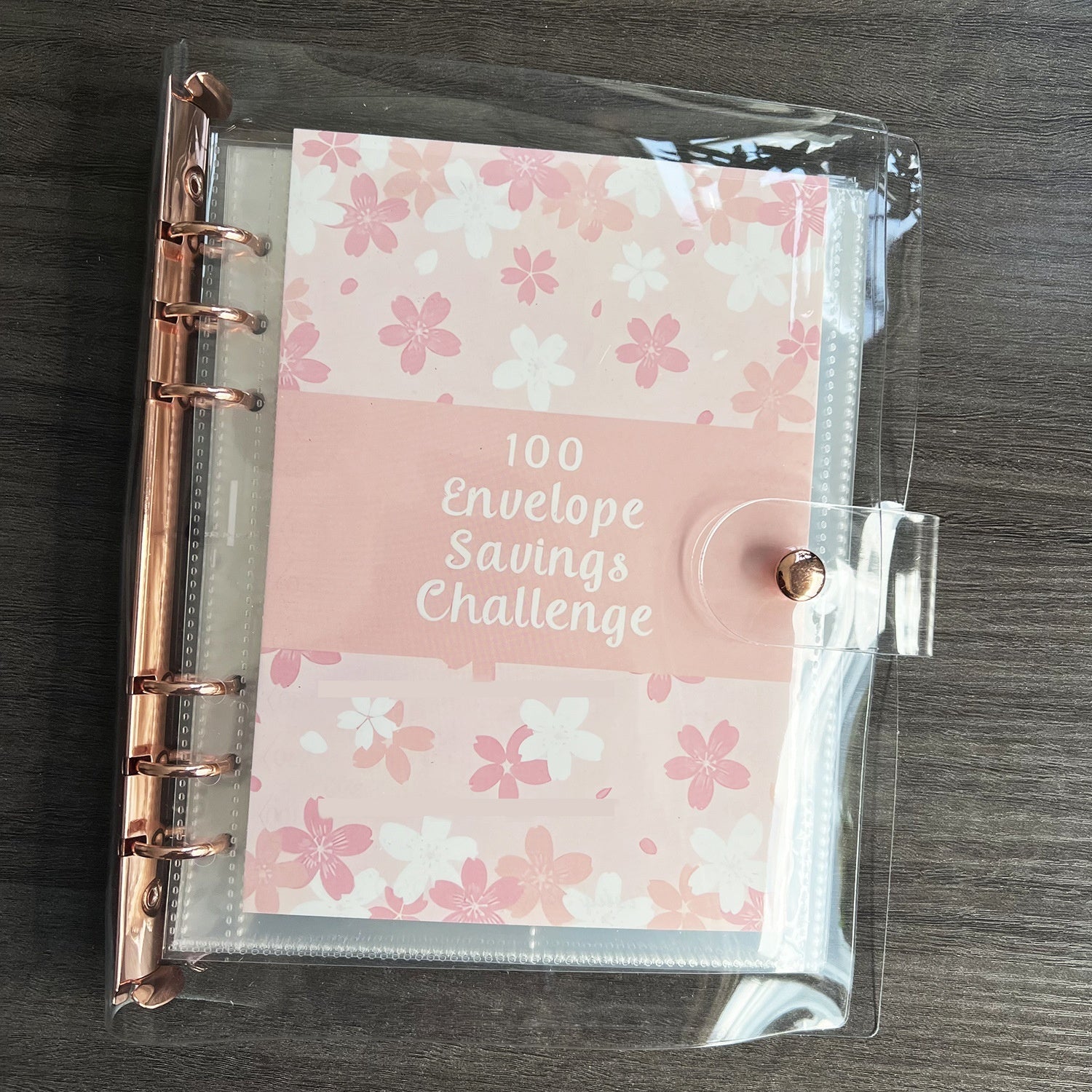 Challenge This Loose-leaf 100-day Saving Certificate Holder Petal Envelope