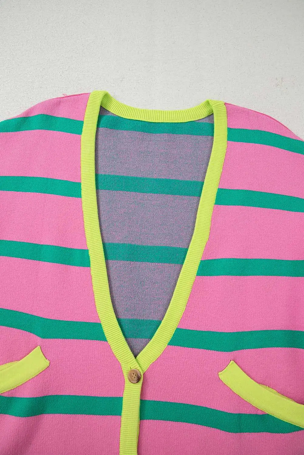 Urban Stripe Loose Cardigan Women UK