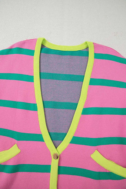 Urban Stripe Loose Cardigan Women UK