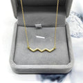 New S925 Sterling Silver Heartbeat Diamond Pendant