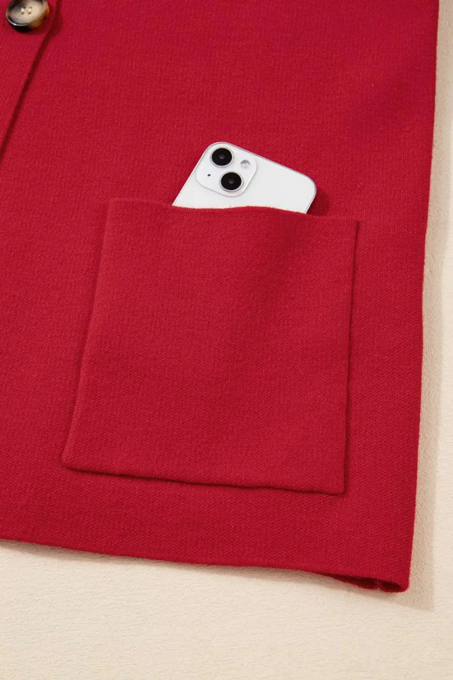 Red Collared Wrap Cardigan Women UK