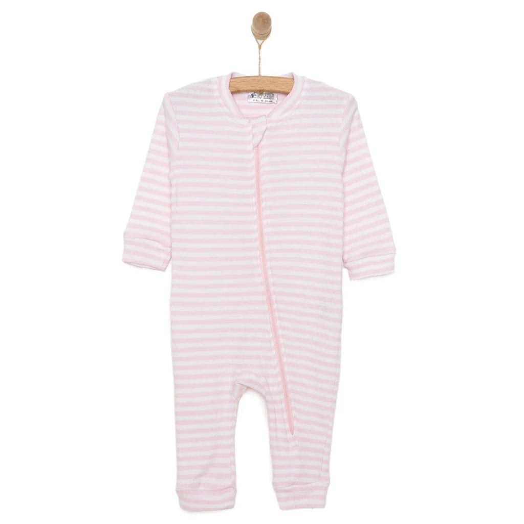 HelloBaby Newborn Footless Jumpsuit - Pink