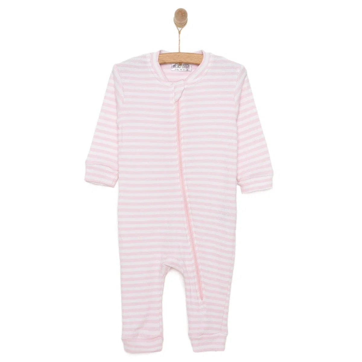 HelloBaby Newborn Footless Jumpsuit - Pink