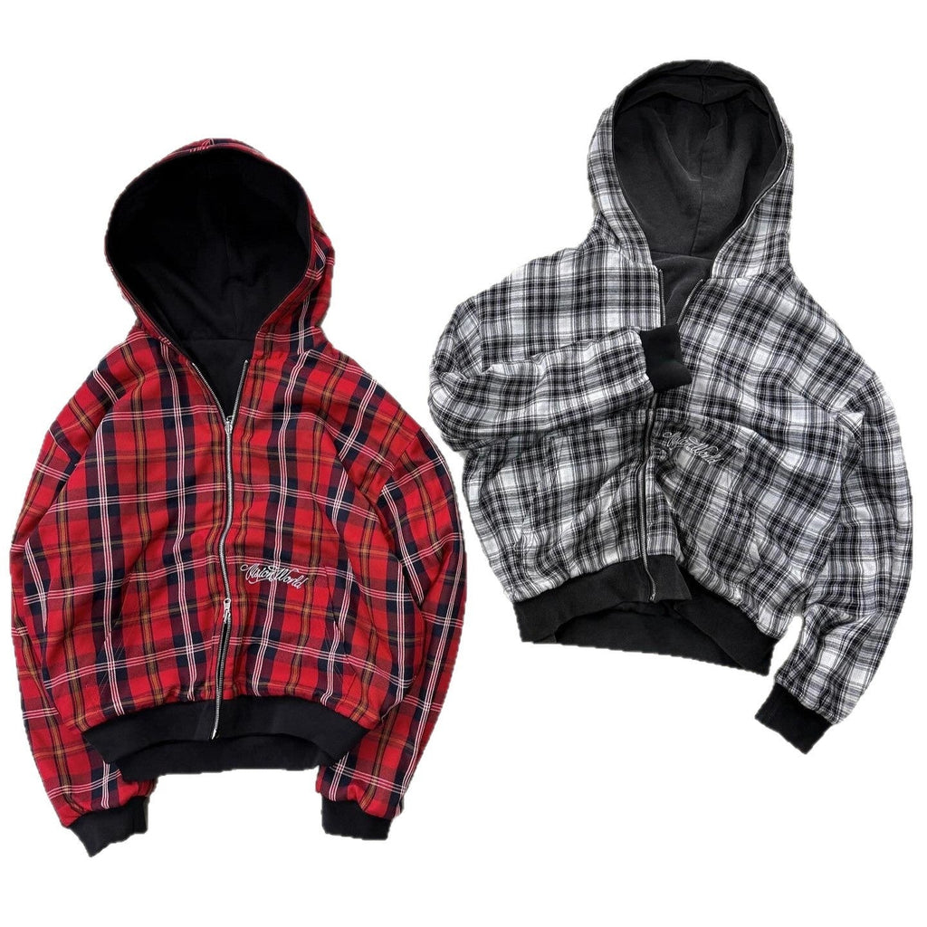 Double-sided Wear Hooded Cardigan Sweater