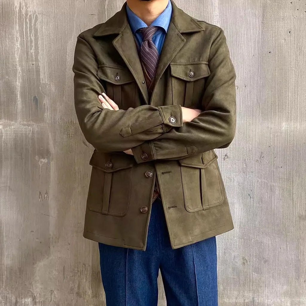 Japanese-style Retro Slim Jacket Men