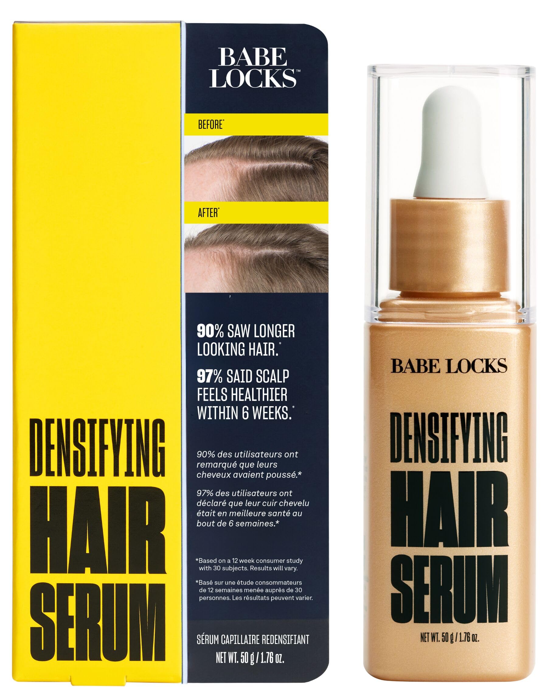 Babe Original Locks Densifying Hair Serum – Thicker-Looking Hair for Men & Women