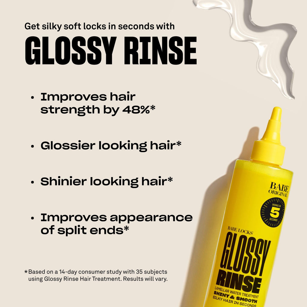 BABE ORIGINAL Glossy Rinse Treatment — Shine & Hydration in-Shower Hair Mask (500 mL)
