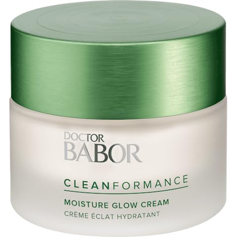 BABOR Cleanformance Moisture Glow Cream — Travel Daily Moisturizer with Prebiotics & Probiotics
