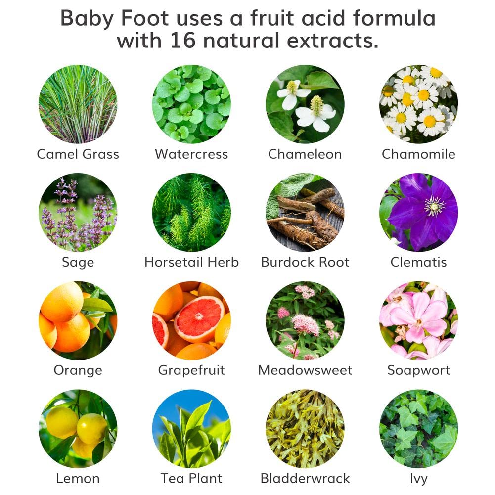 Baby Foot Original Foot Peel for Men – Spa‑At‑Home Foot Mask (Mint) 2.7 oz