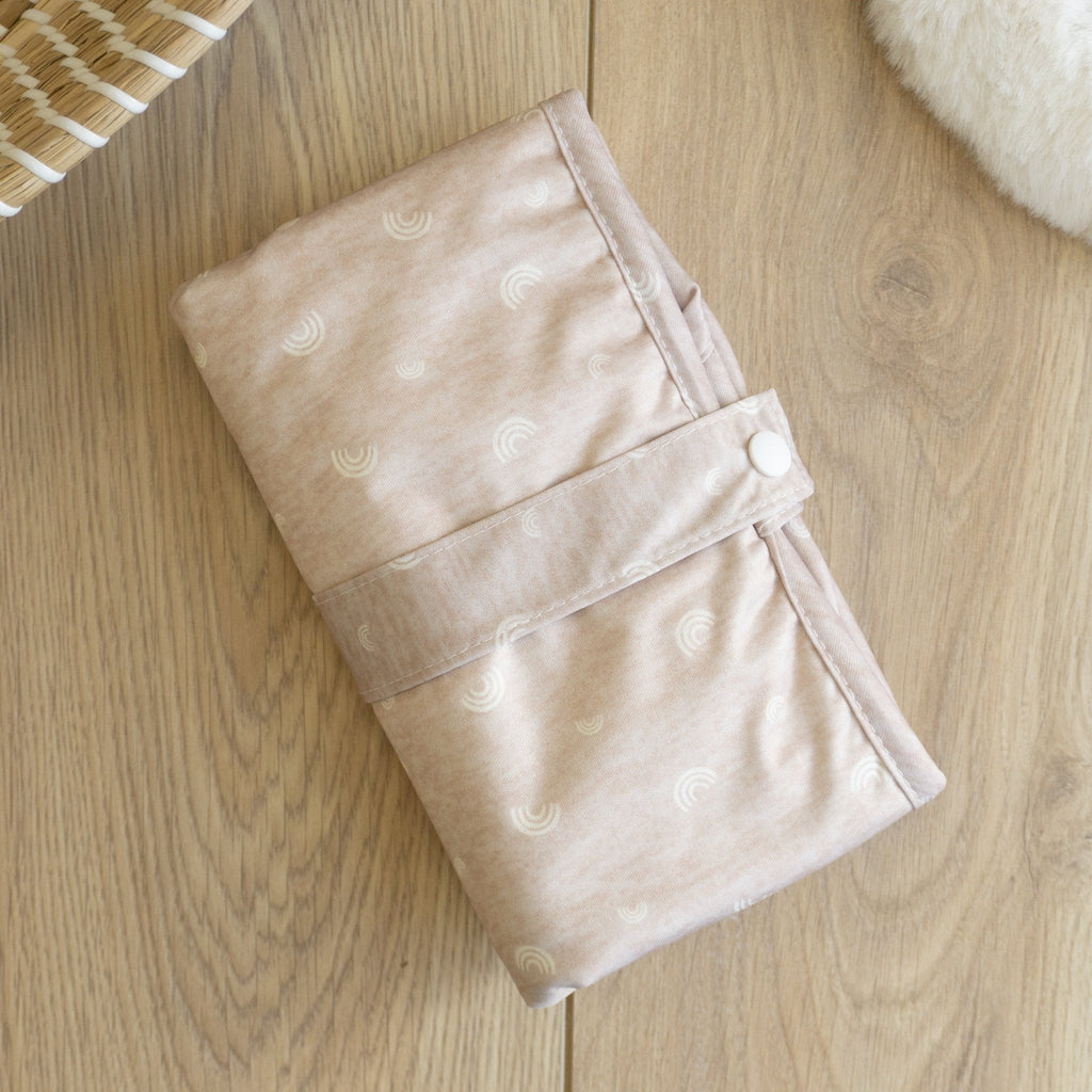 Baby Travel Changing Mats - Rainbow Oatmeal