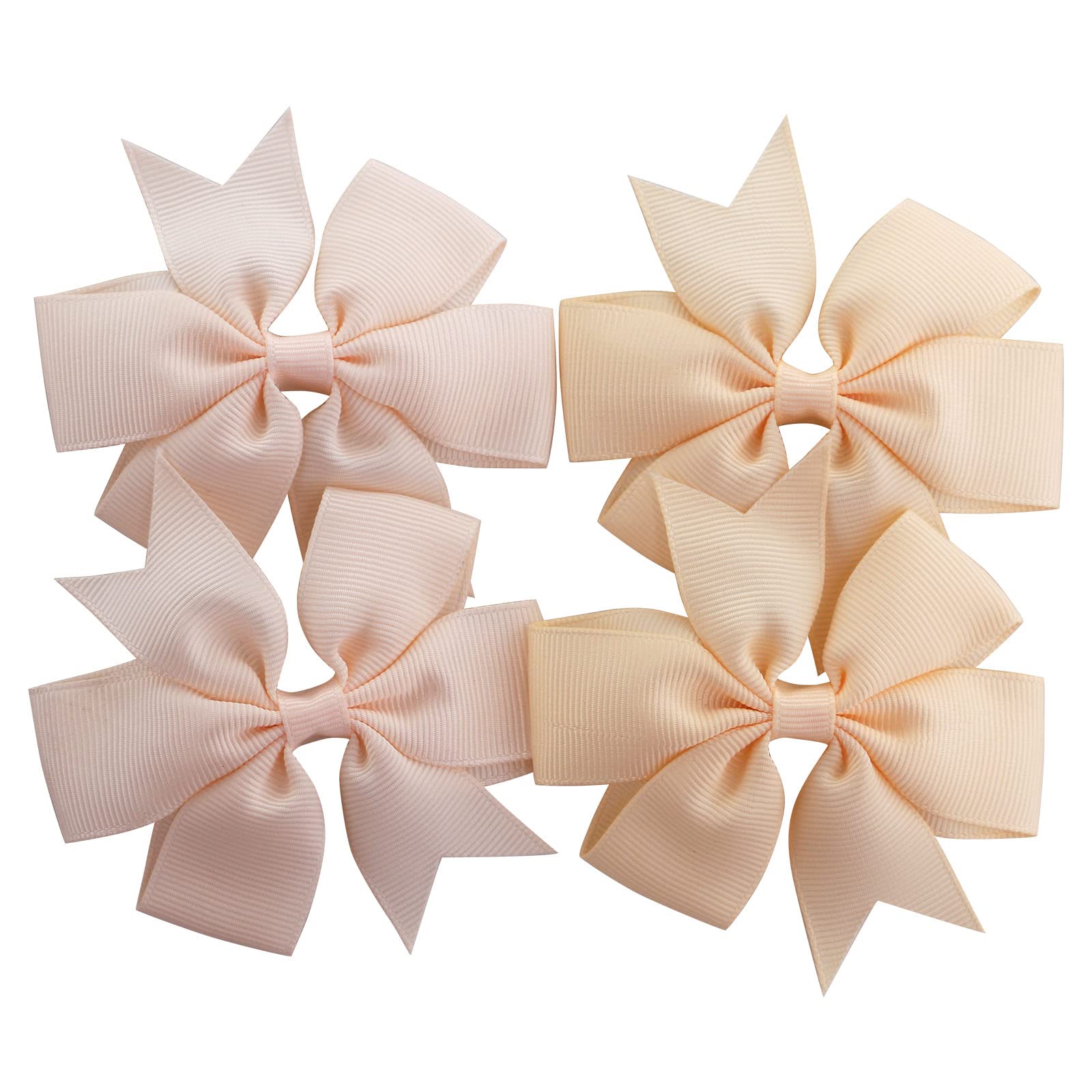 Babymatch 120PCS 3-Inch Pinwheel Grosgrain Ribbon Bows with Alligator Clips – 60 Colors x 2