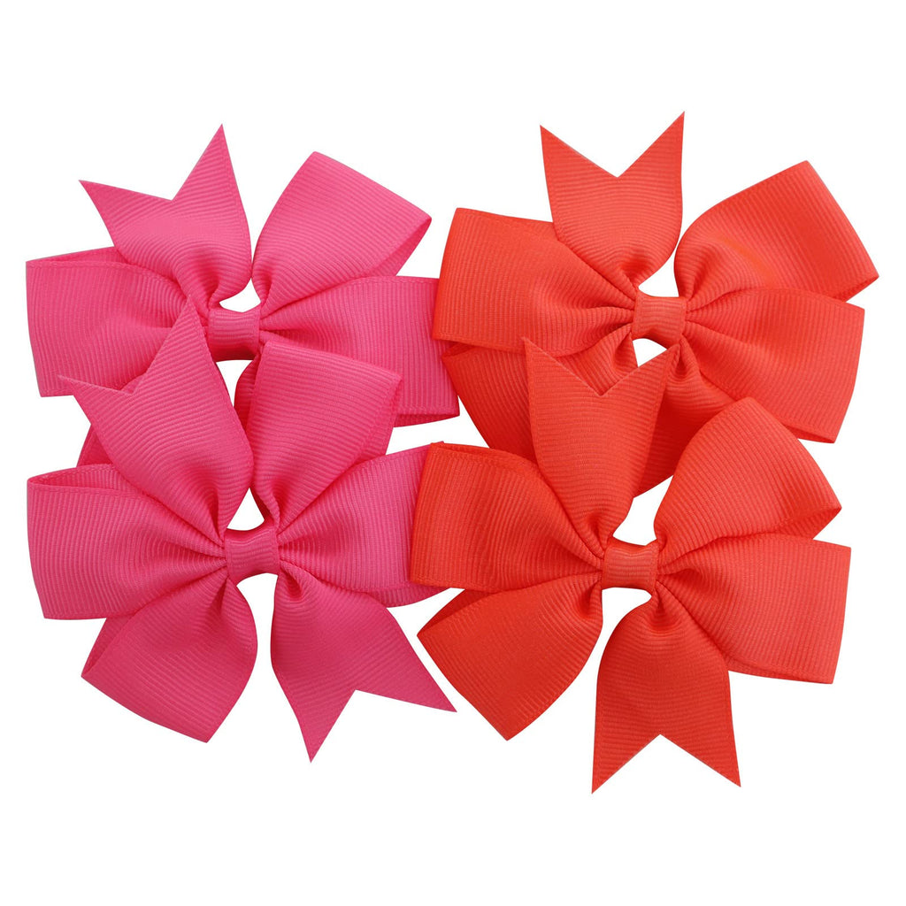Babymatch 120PCS 3-Inch Pinwheel Grosgrain Ribbon Bows with Alligator Clips – 60 Colors x 2