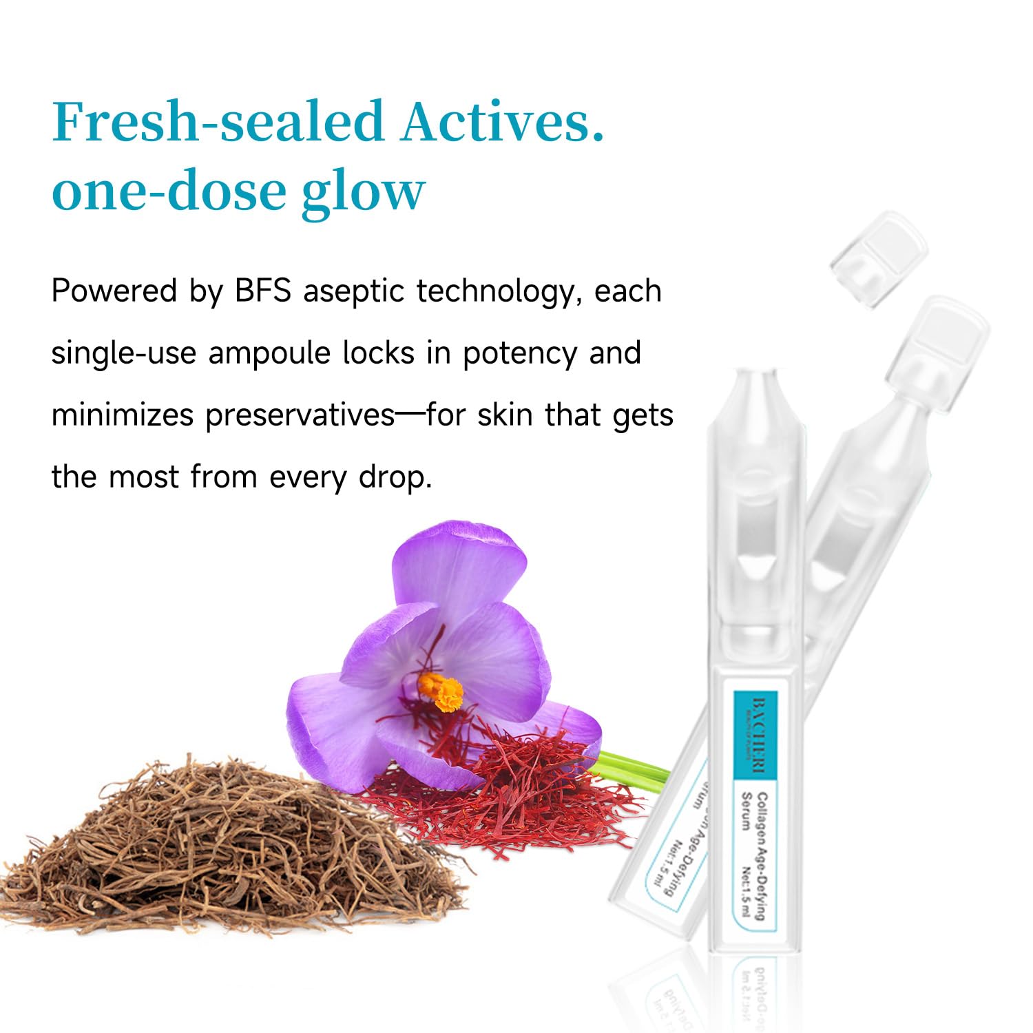 BACHERI Collagen Peptide Anti-Aging Serum with PDRN – Triple Collagen Ampoule Set