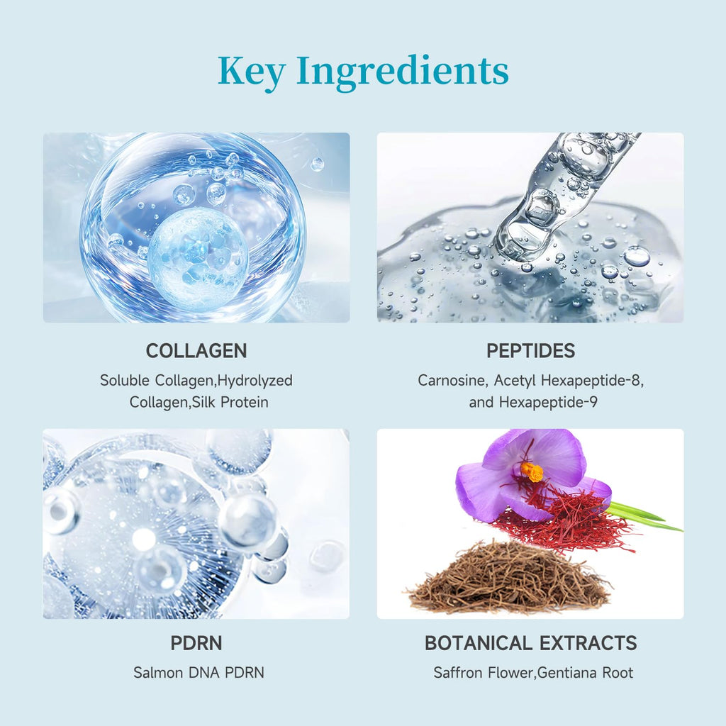 BACHERI Collagen Peptide Anti-Aging Serum with PDRN – Triple Collagen Ampoule Set