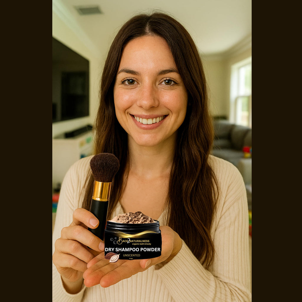 Back2Naturalness 100% Natural Dry Shampoo for Dark Hair & Brunettes – Unscented