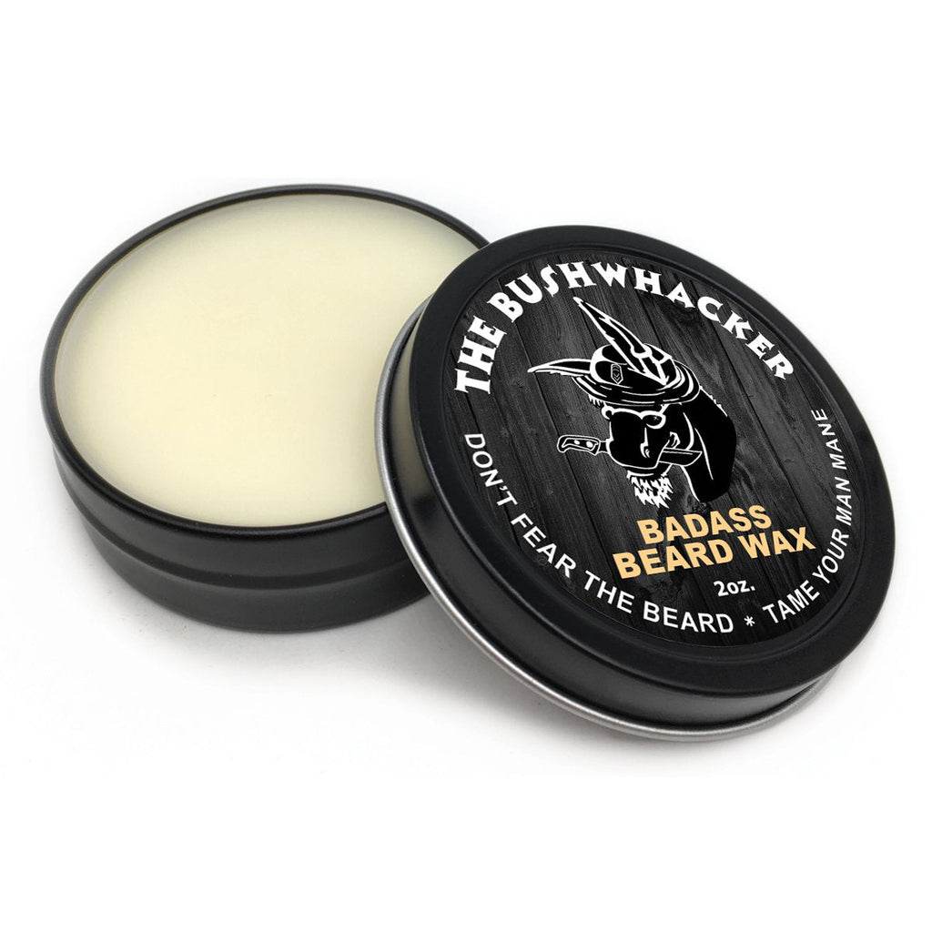 Badass Beard Care Beard Wax – The Bushwhacker Scent, 2 oz
