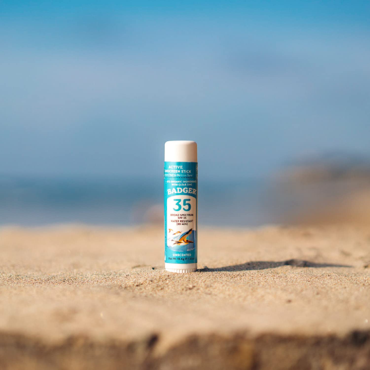 Badger Mineral Sunscreen Face Stick SPF 35 – 97% Organic, Unscented, Reef-Safe Travel Size (2-Pack)