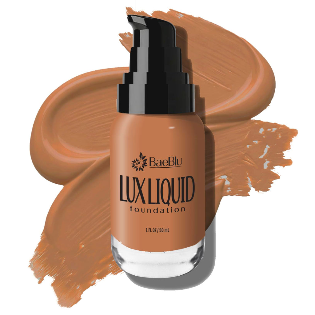 BaeBlu Organic Aloe Luxe Foundation – Coffee, Natural Vegan, Gluten-Free, Made in USA