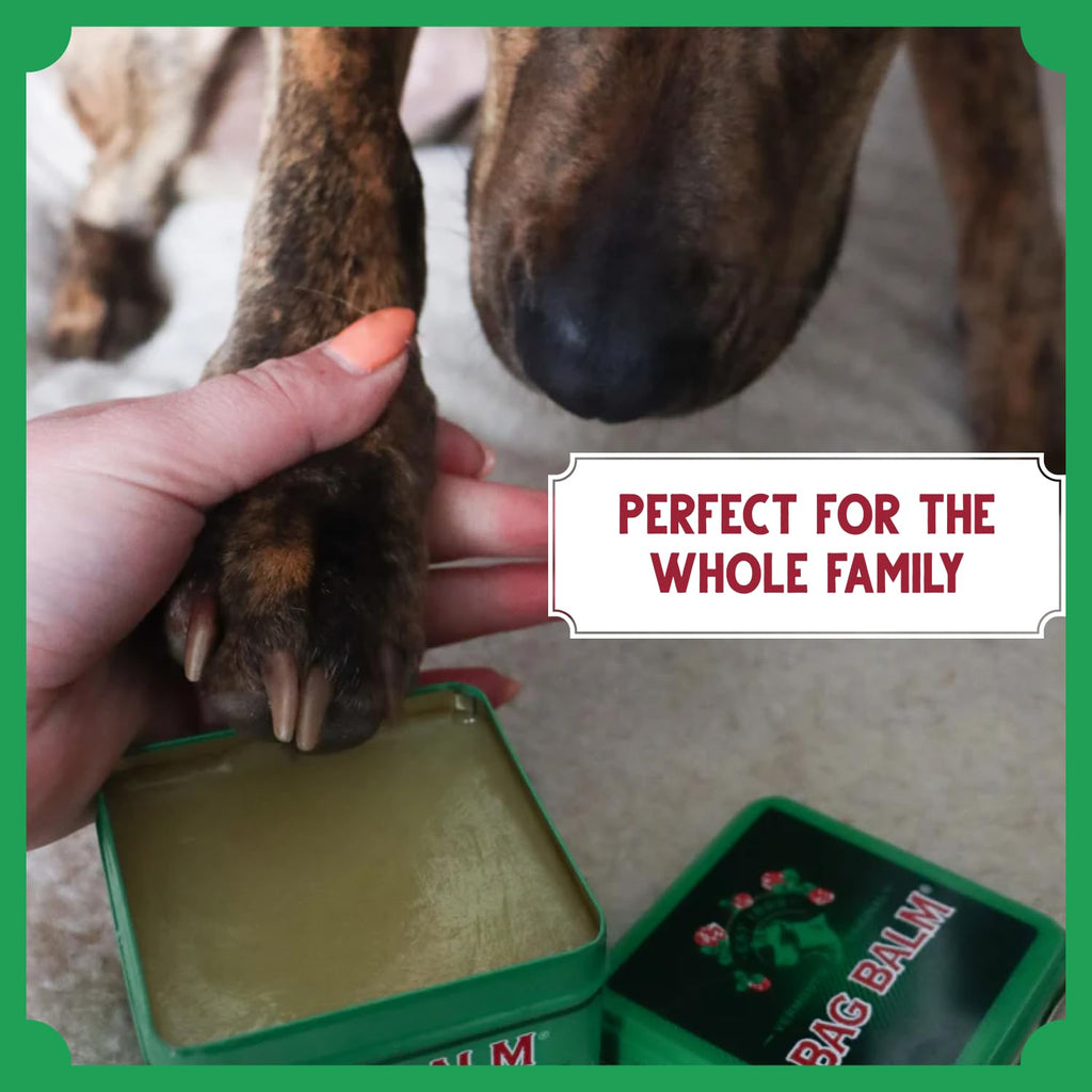 Bag Balm Vermont’s Original Pet Paw & Skin Balm – Moisturizing Salve for Dry Paws, Noses & Rough Skin – 8 oz (2 Pack)