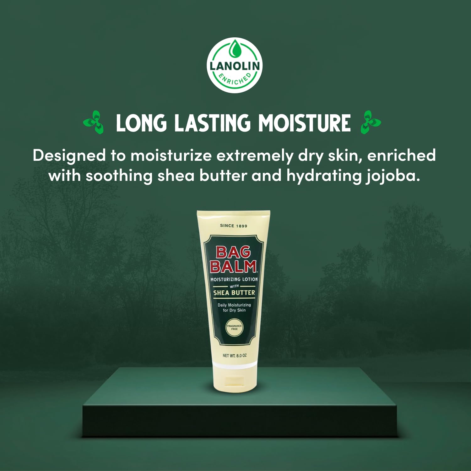 Bag Balm Moisturizing Body Lotion with Shea Butter & Jojoba – 2-Pack, 8oz Tubes
