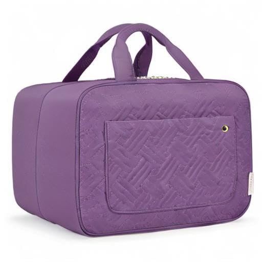 BAGSMART Toiletry Bag – Medium Purple Travel Organizer with Hanging Hook