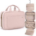 BAGSMART Toiletry Bag with Hanging Hook – Light Pink, Medium Travel Organizer