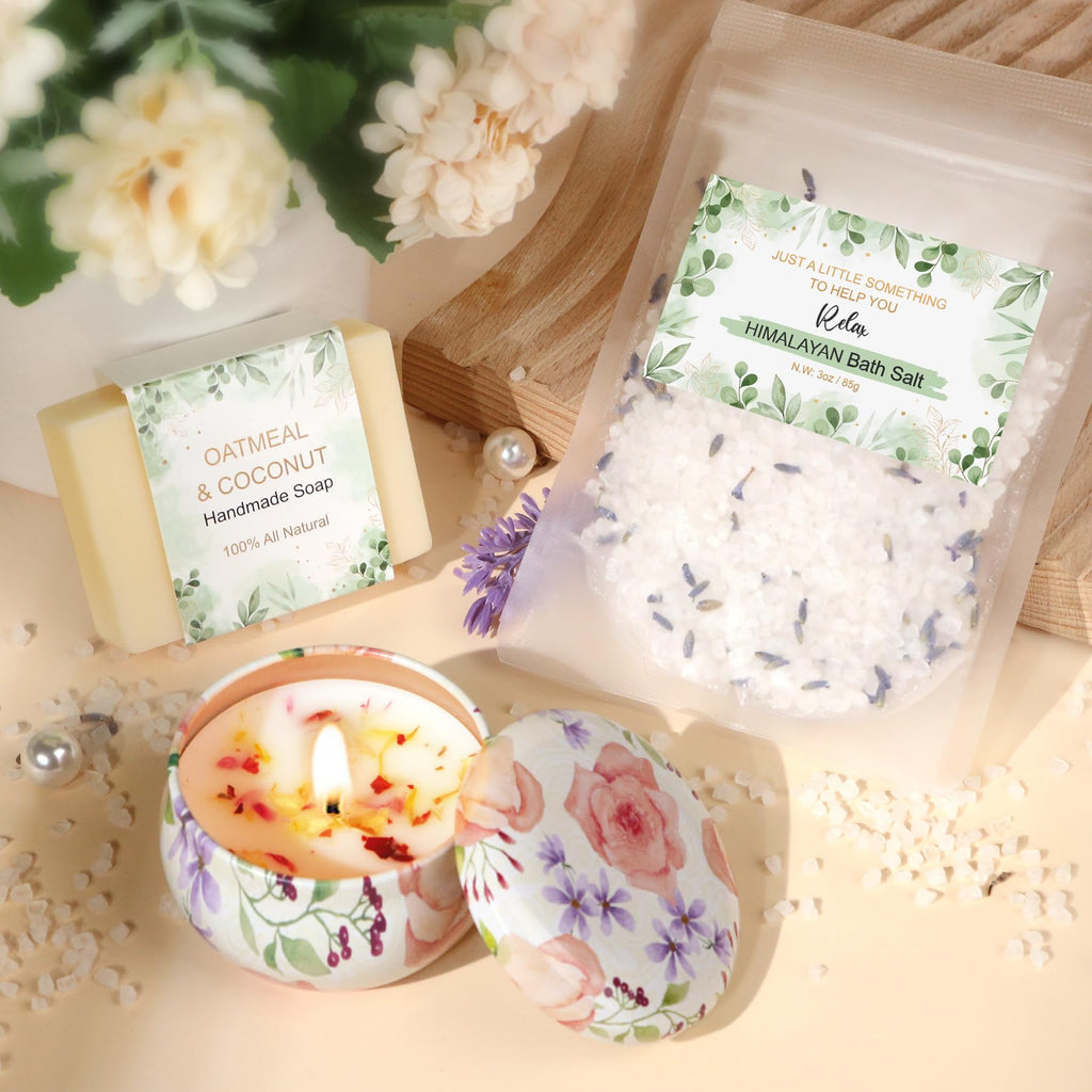 Baicai Get Well Gift Baskets for Women – Sunflower Self-Care Spa Set