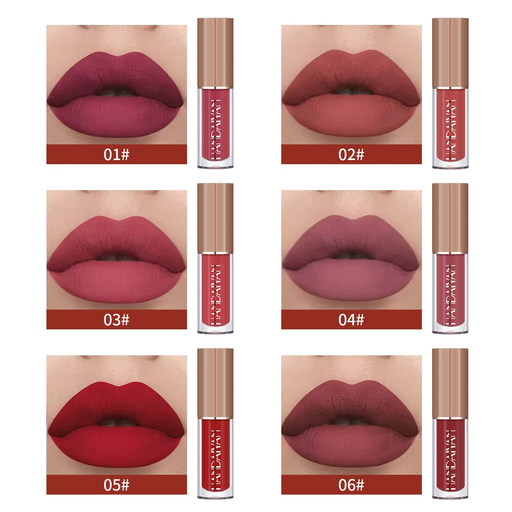 BAISEN DIARY 12 Colors Lipstick Set – Velvet Matte Liquid Lipstick Gift Box (Set B)