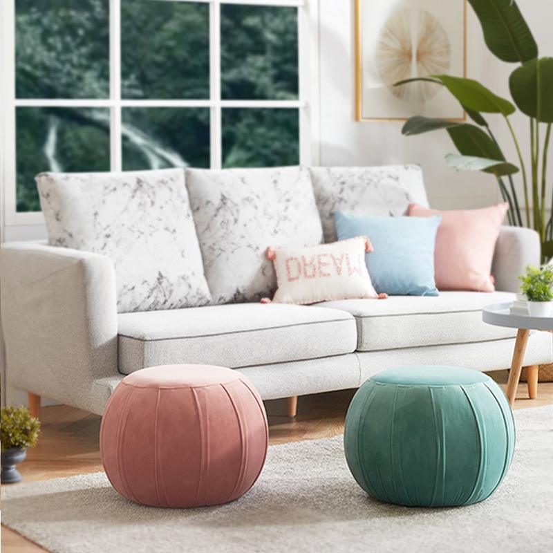 Pumpkin Stool, Pink/Green