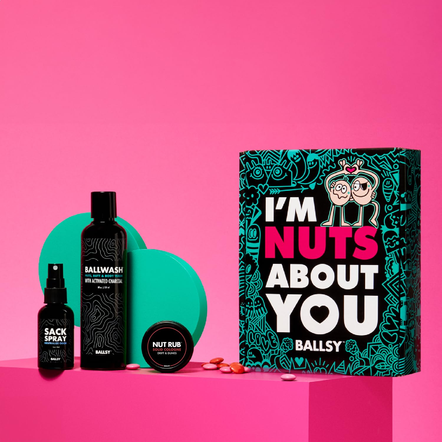 Ballsy Nuts About You Sack Pack – Fresh Ballwash, Sack Spray & NutRub | Drift & Dunes