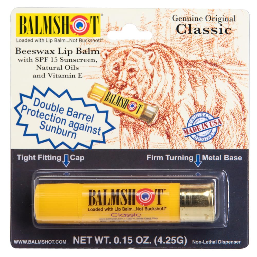 Balmshot Pack of 12 Beeswax Lip Balm SPF 15 – 0.15 oz