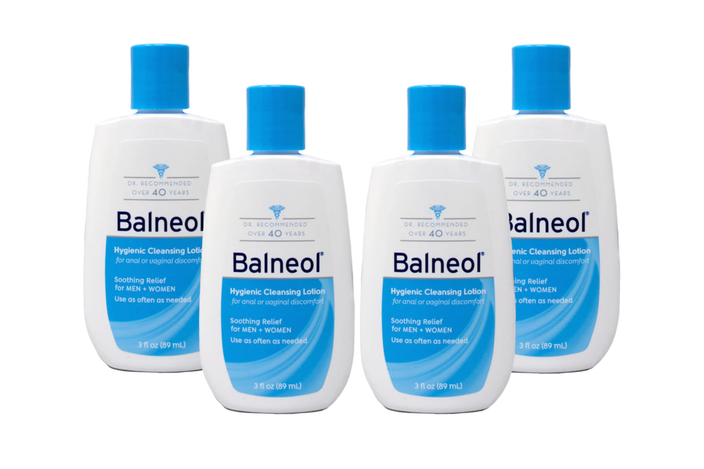 Balneol Hygienic Cleansing Lotion 3.0 oz – Pack of 4