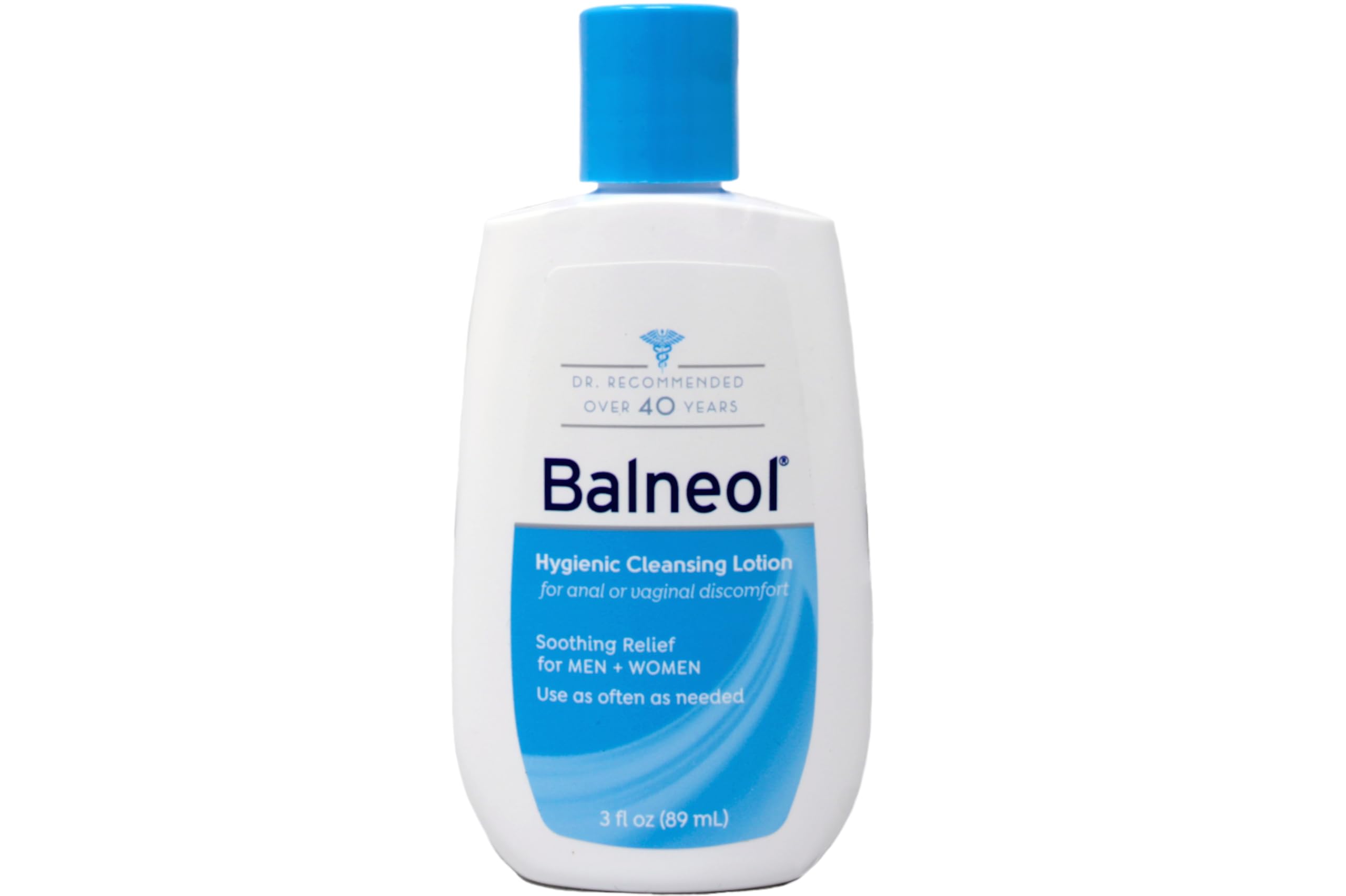 Balneol Hygienic Cleansing Lotion – 3 oz Bundle of 12 | Gentle, No-Rinse Cleanser for Sensitive Skin