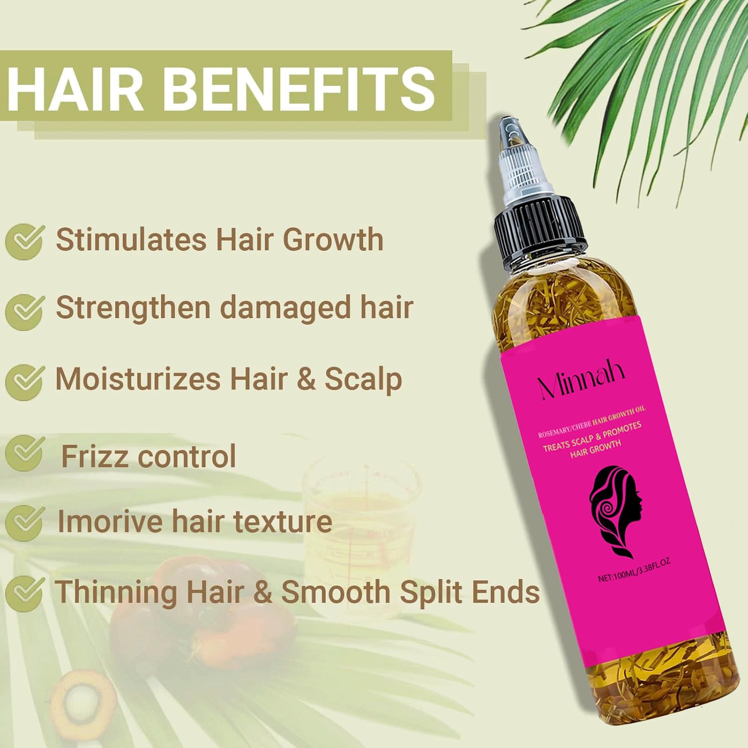 BALPPRD Minnah Batana Oil for Hair Growth – 4-in-1 Nourishing Hair Oil
