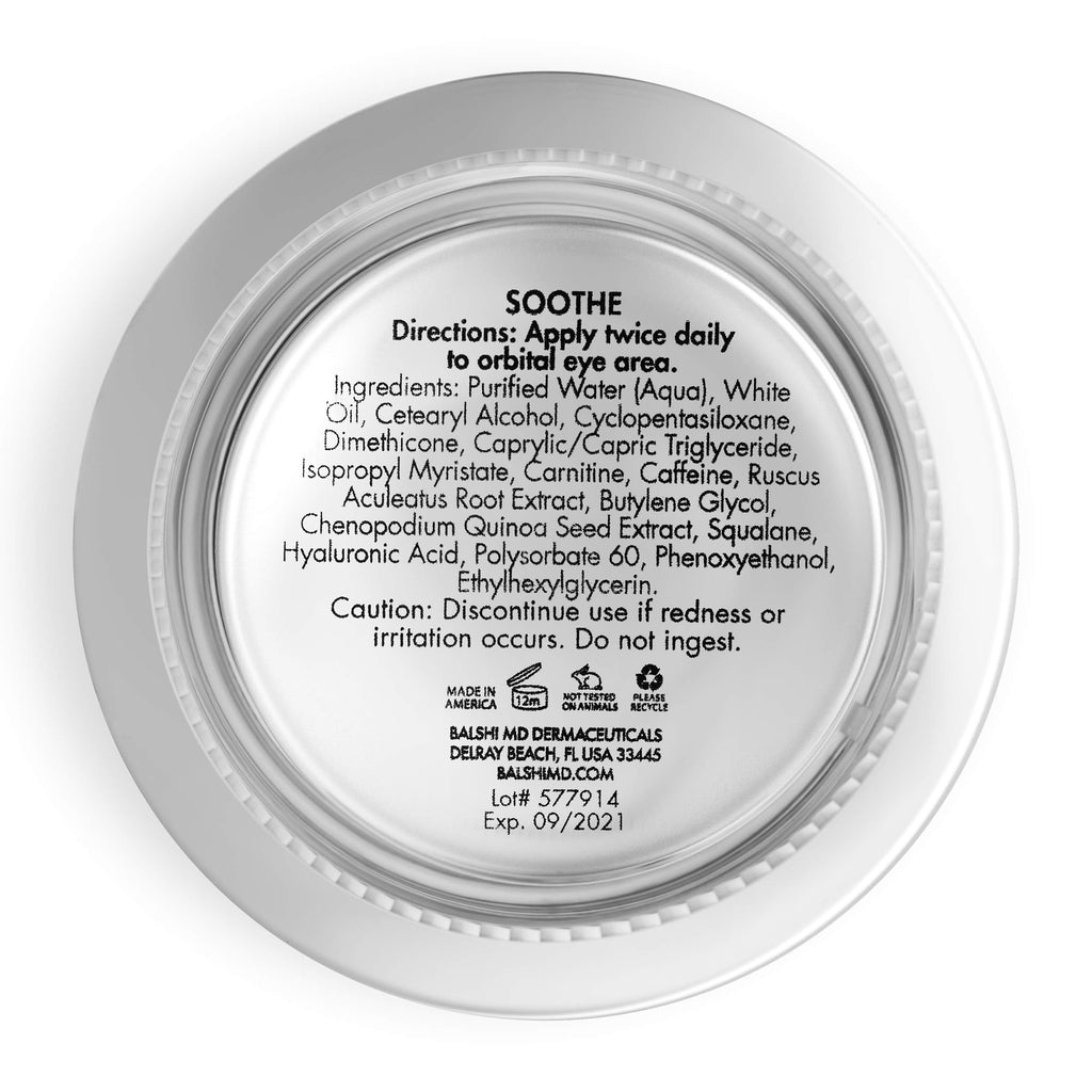 Balshi Derma-Ceuticals MD Soothe Intense Repair Eye Cream — Hydration, Brightening & Firming (0.5 oz / 15 g)