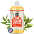 Bamboo and Birch Pure Castile Soap Liquid Tea Tree – Palm Oil Free, 32 oz