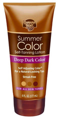 Banana Boat Summer Color Self Tanning Lotion – Deep Dark Tan for All Skin Tones (Oil-Free, 6oz) Pack of 3