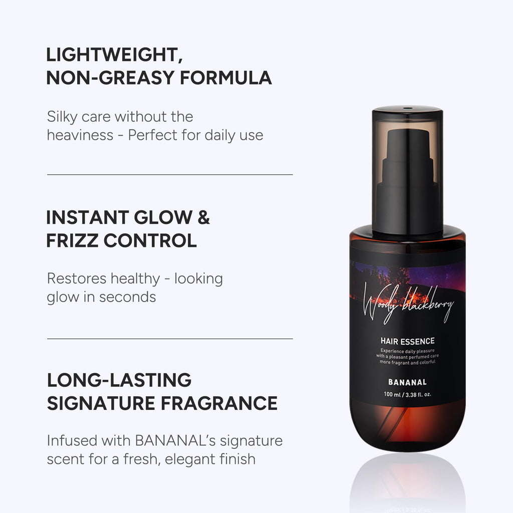 BANANAL 2-in-1 Korean Hair Oil & Serum – Moroccan Argan Oil, 12 Amino Acids, Glass Hair Shine (100ml)