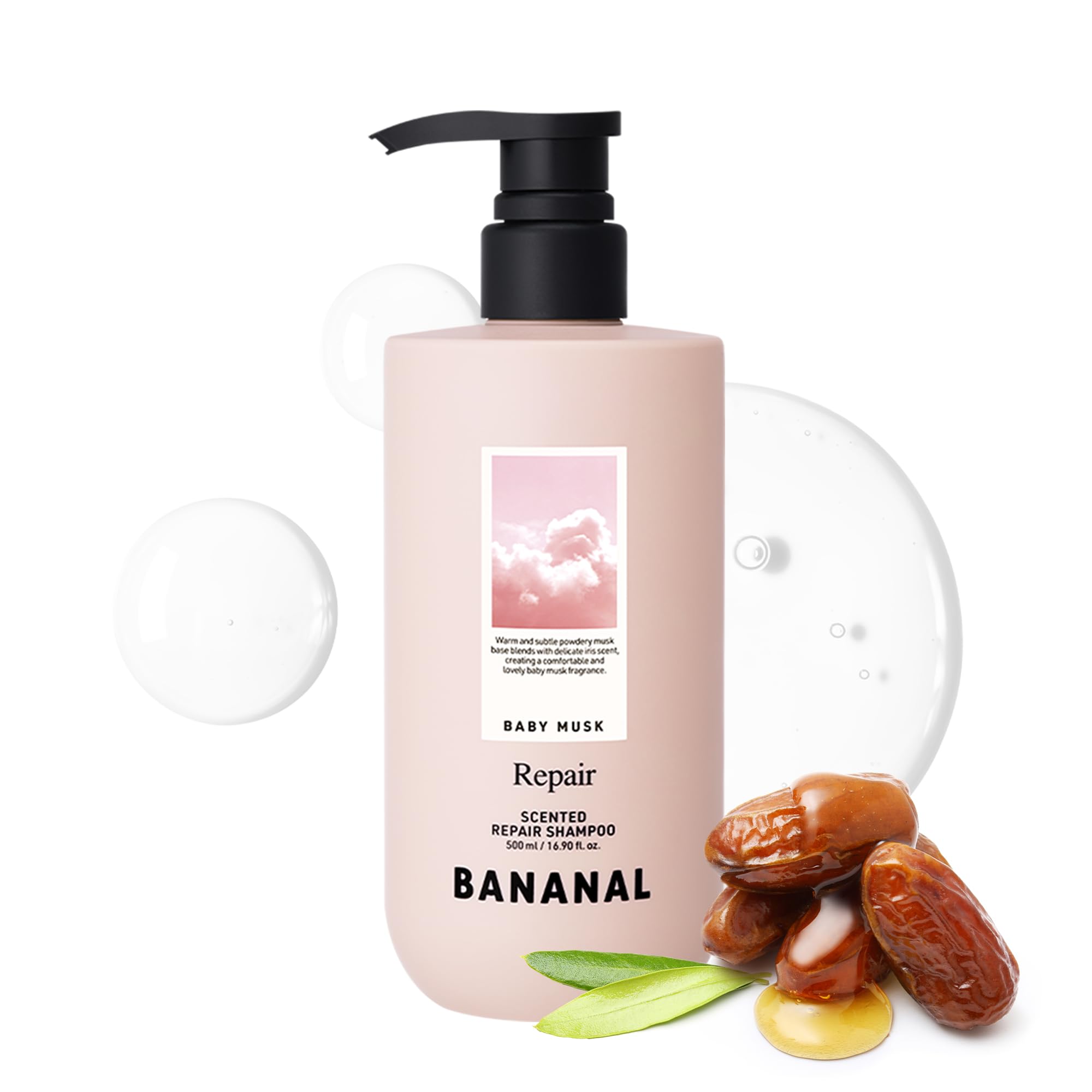 BANANAL Korean Hair Repair Shampoo – Strengthen Damaged Hair with Hydrolyzed Proteins, Ceramide & Jojoba Oil