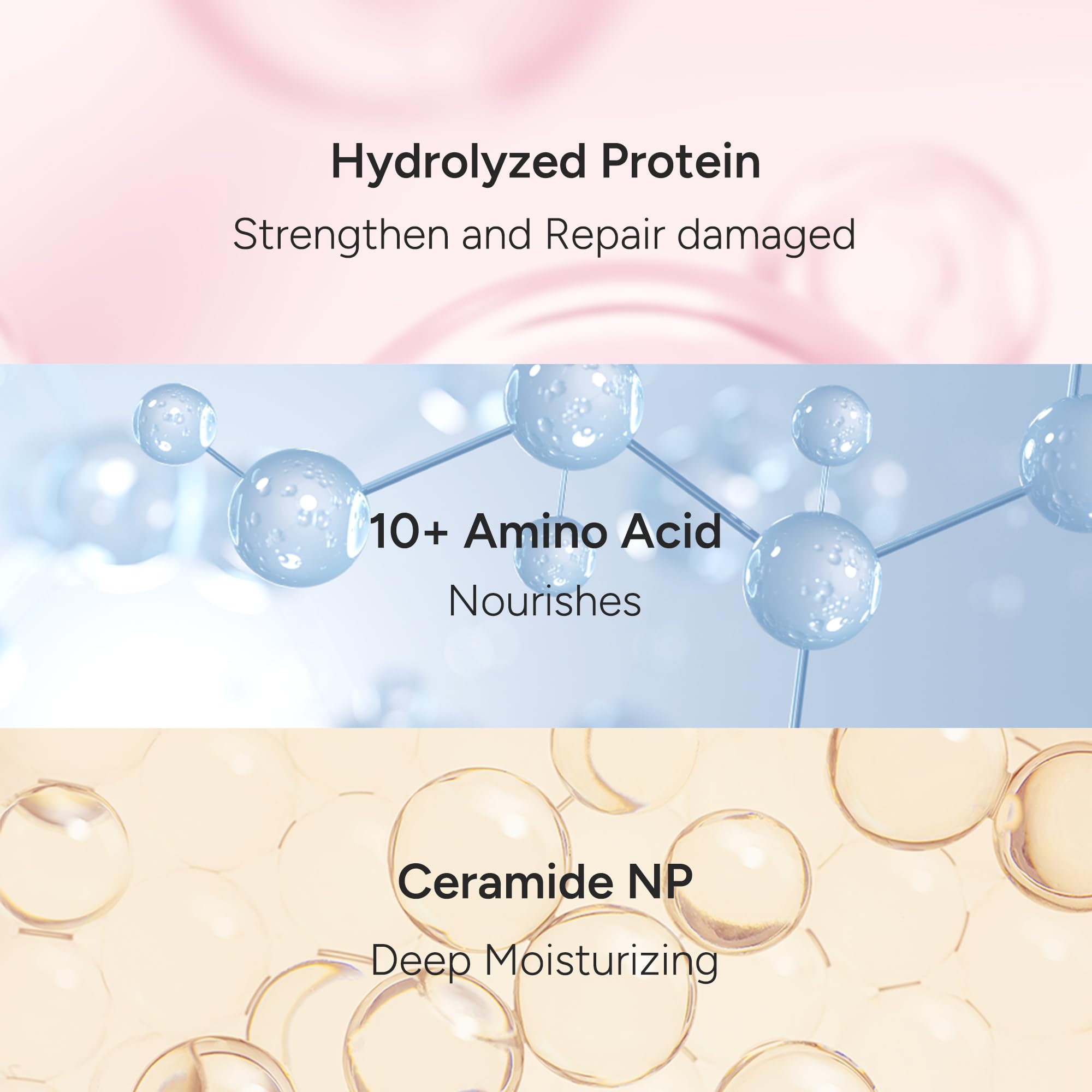 BANANAL Korean Hair Repair Shampoo – Strengthen Damaged Hair with Hydrolyzed Proteins, Ceramide & Jojoba Oil