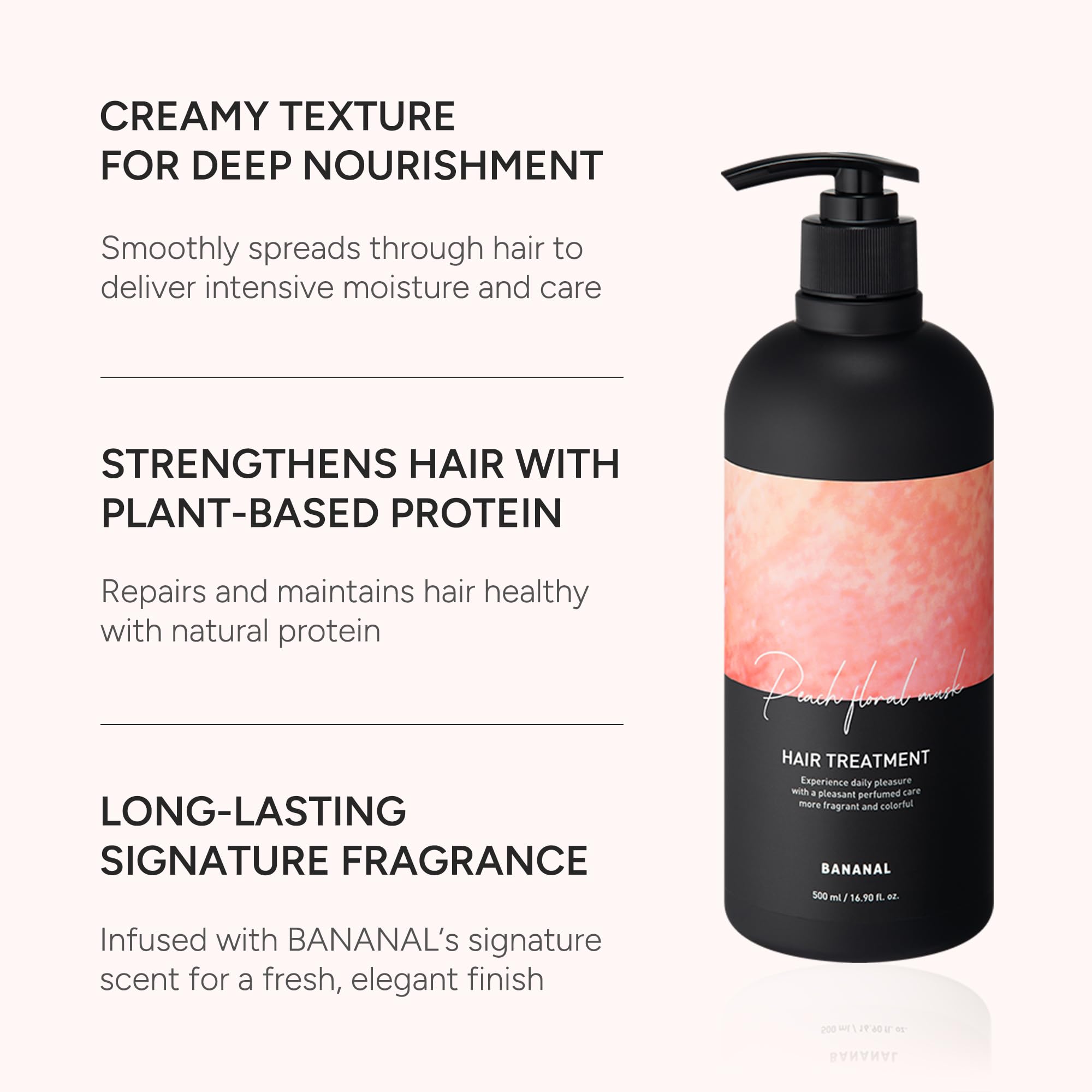 BANANAL Korean Hair Treatment Conditioner – Keratin, Centella & Shea Butter for Damaged Hair (500ml)