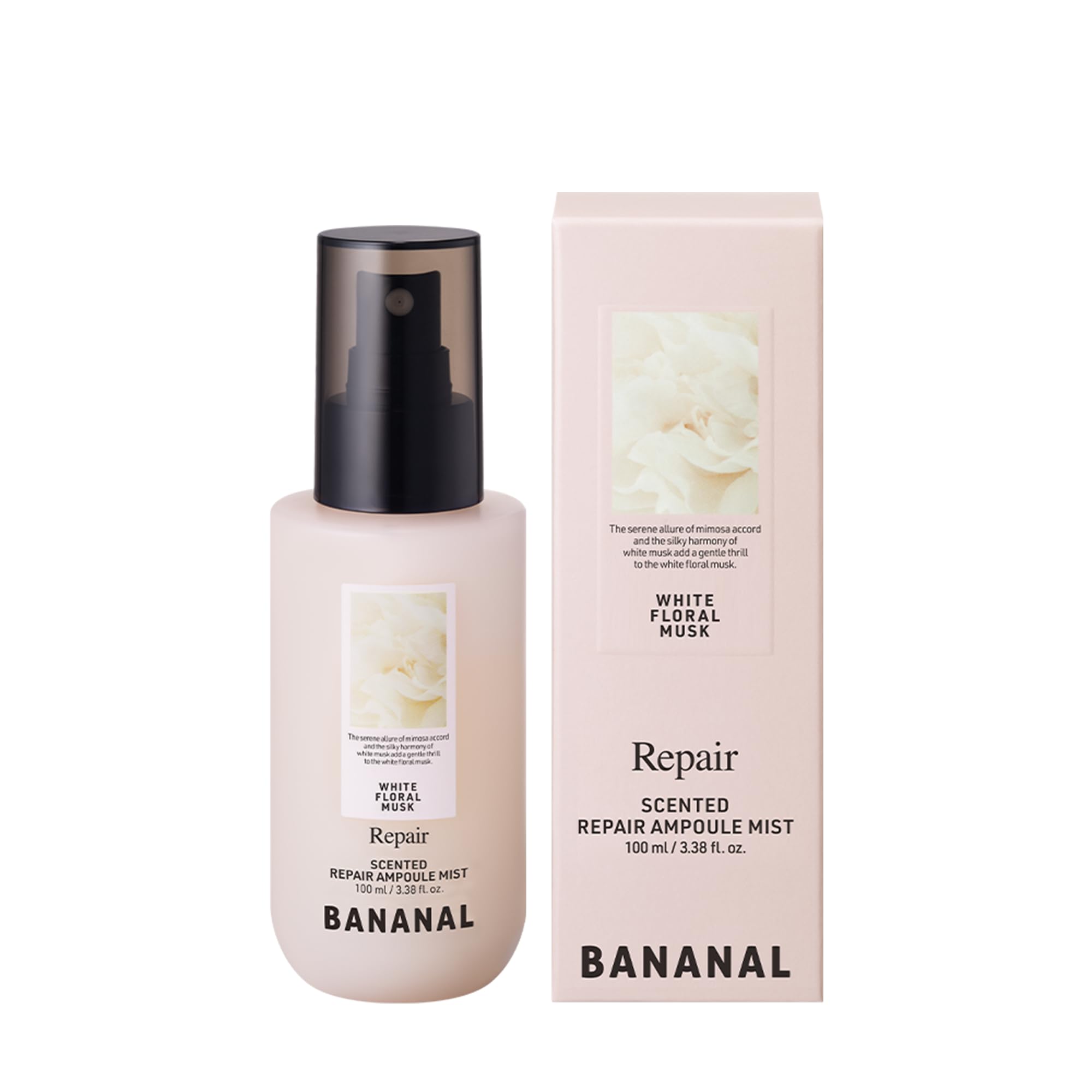 BANANAL Korean Scented Hair Serum Mist – Argan Oil & Silk Protein, 100ml, Frizz Control & Glass Hair Shine