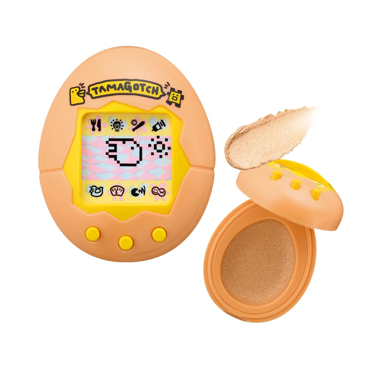 Bandai Lifestyle Tamagotchi Face & Eye Colors – Orange Case Shimmer