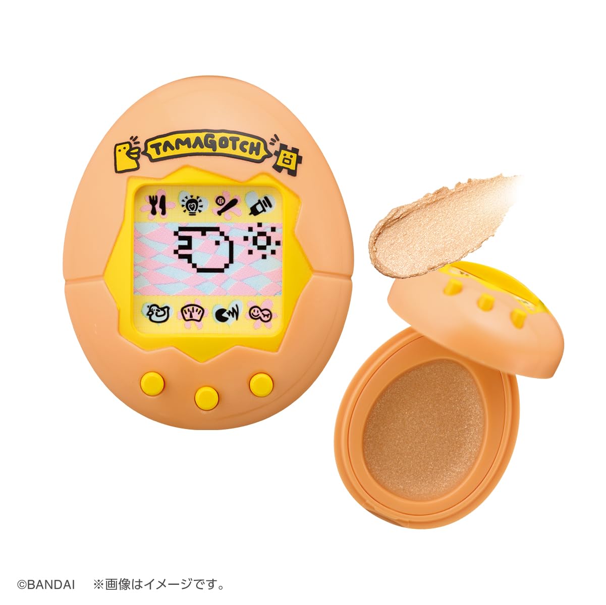 Bandai Lifestyle Tamagotchi Face & Eye Colors – Orange Case Shimmer