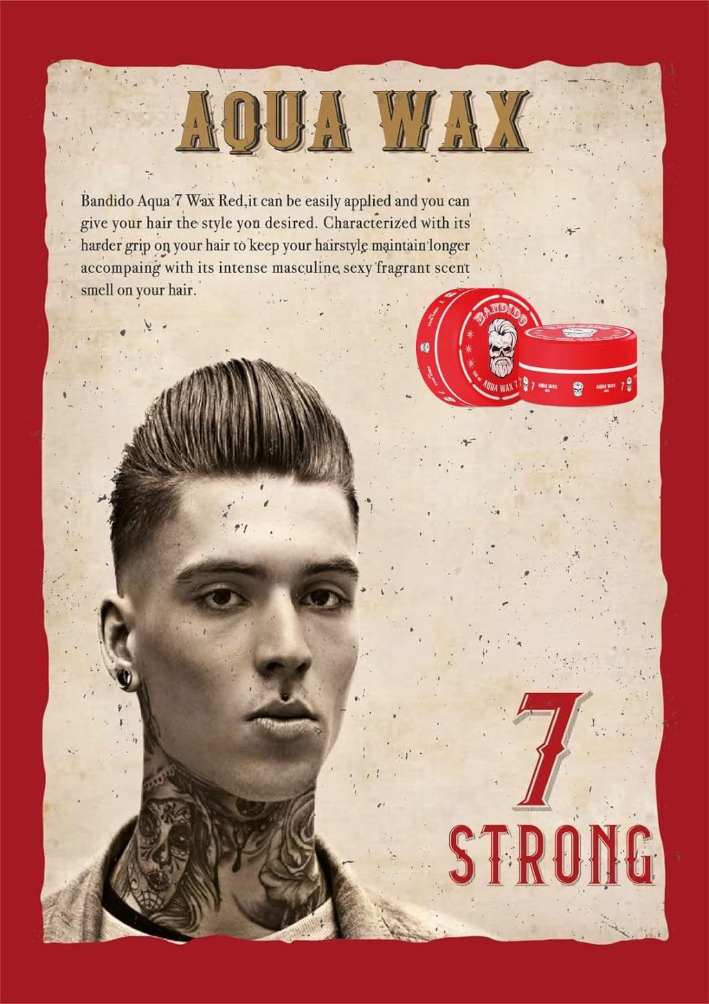 Bandido Aqua Wax 7 2-Pack – Strong Hold Men’s Hair Wax