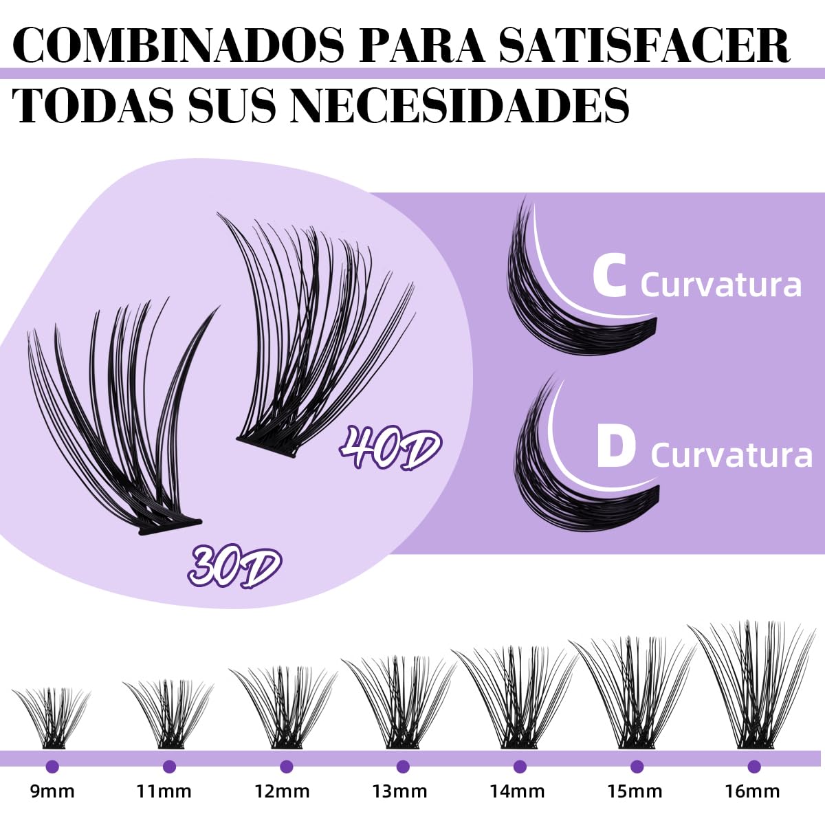 B&Qaugen Lash Clusters Kit 280pcs – DIY 30D/40D Lashes with Bond, Seal & Remover