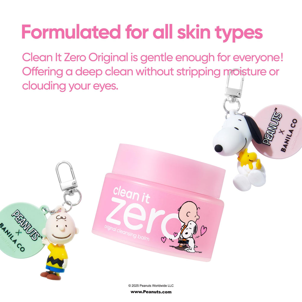 BANILA CO Clean It Zero Original Cleansing Balm Snoopy Edition – Vegan Makeup Remover for All Skin Types (100ml)