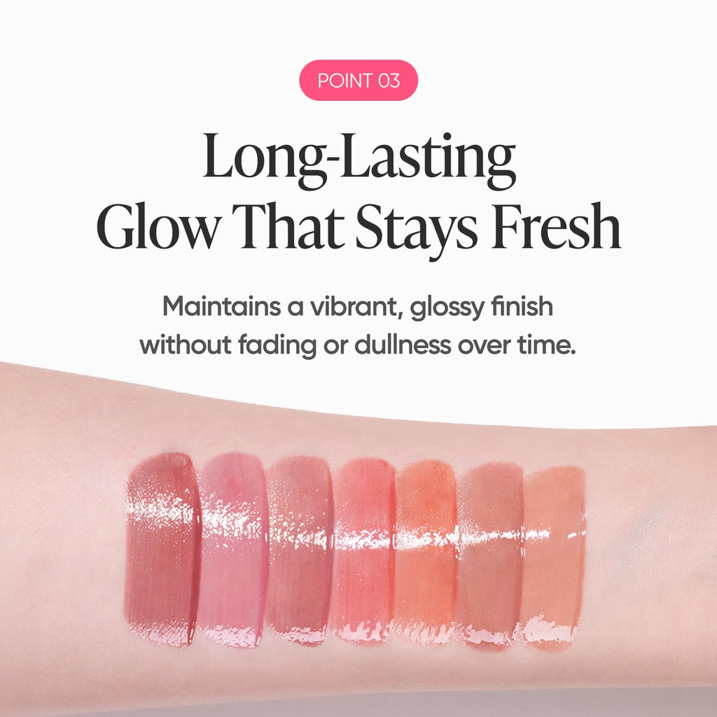 BANILA CO Dew Glow Tint PK03 Rabbit Chou – Hydrating Lip Tint with Dewy Gloss Finish (3.8g)