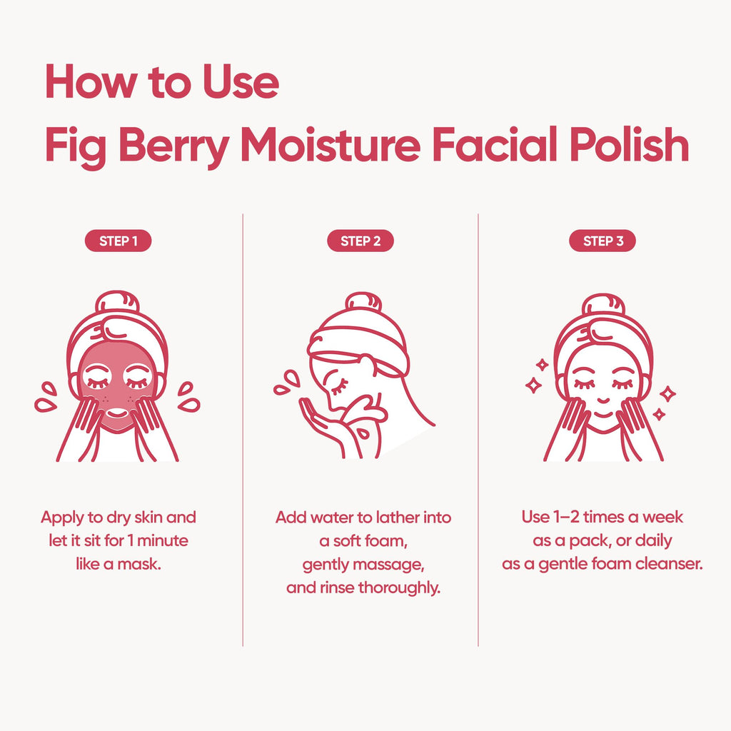 BANILA CO Clean It Zero Fig Berry Moisture Facial Wash – Vegan Gentle Exfoliating Cleanser (180g)