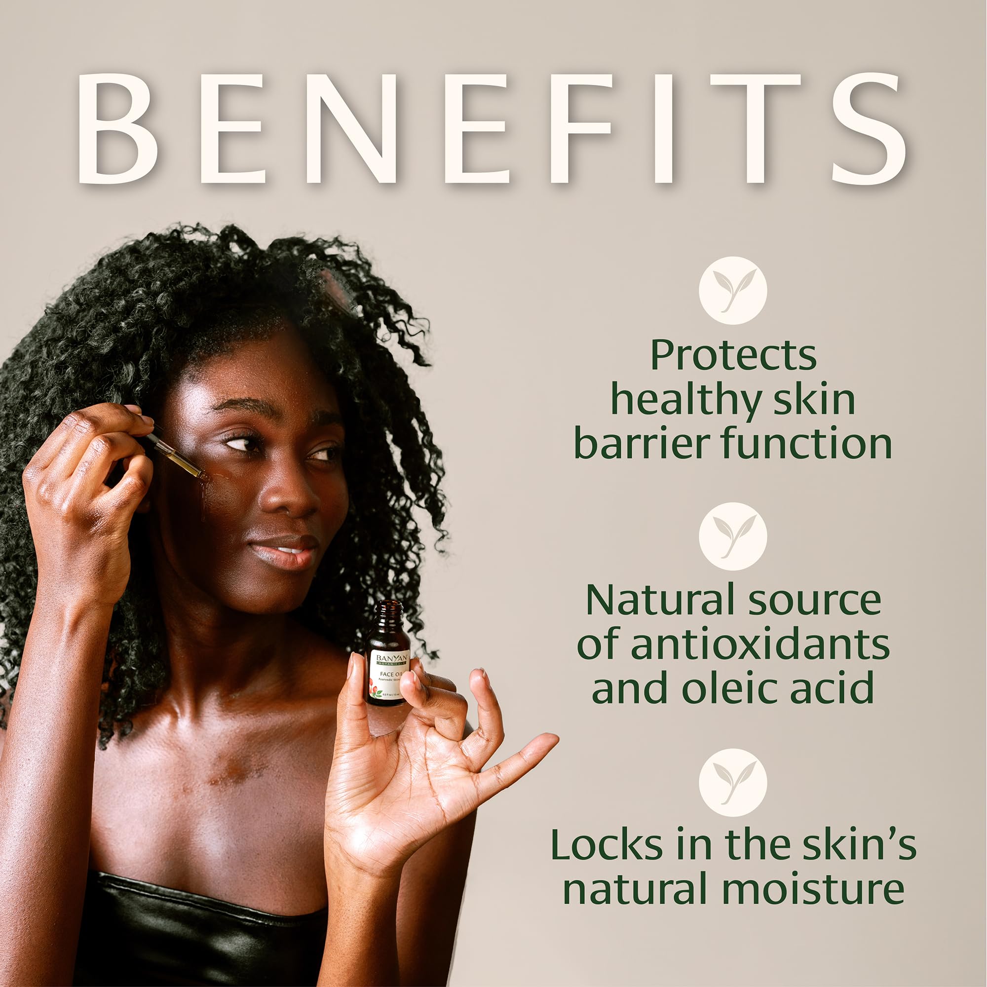 Banyan Botanicals Face Oil – Luxurious Ayurvedic Skincare with Rosehip & Jojoba (0.5 oz)